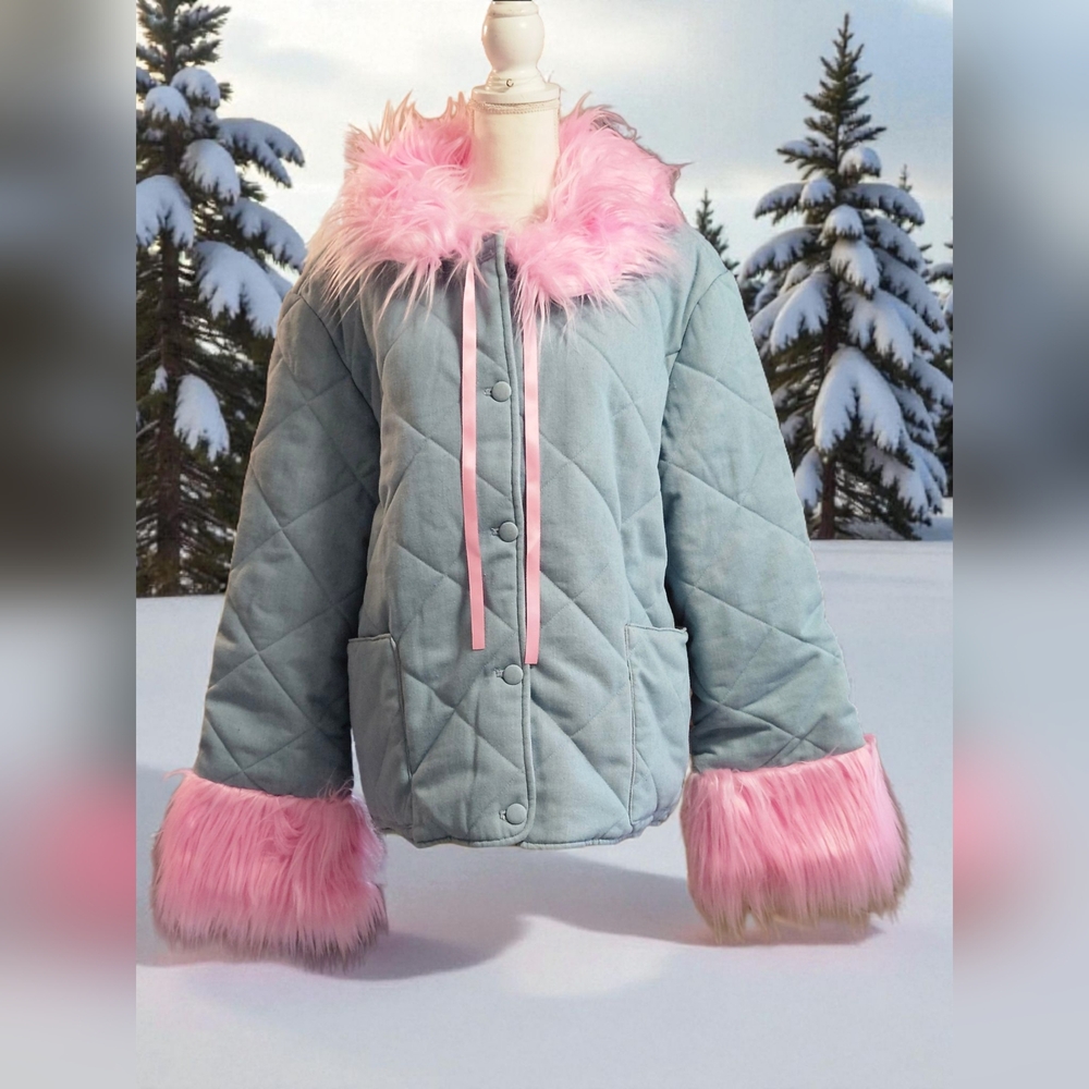 NWT Change Your Mind Quilted Jacket dELiA*s by Dolls Kill SZ MD SOLDOUT